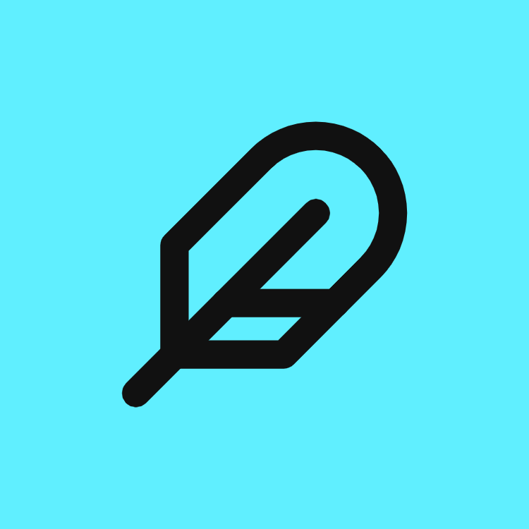 Feather icon for Blog logo