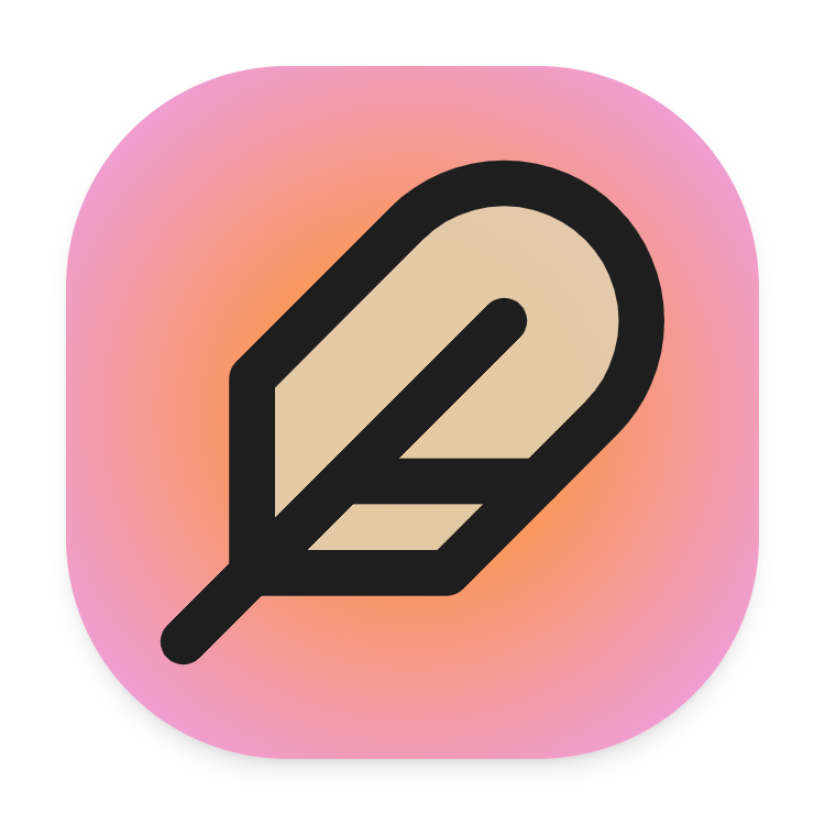 Feather icon for Blog logo