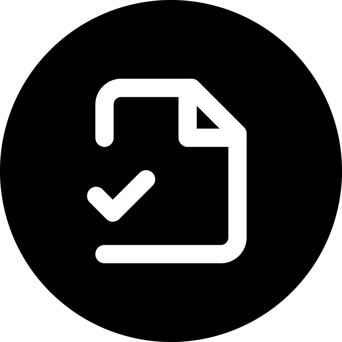 File Check 2 icon for Mobile App logo