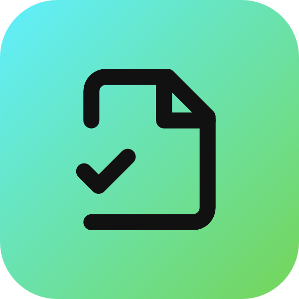 File Check 2 icon for SaaS logo