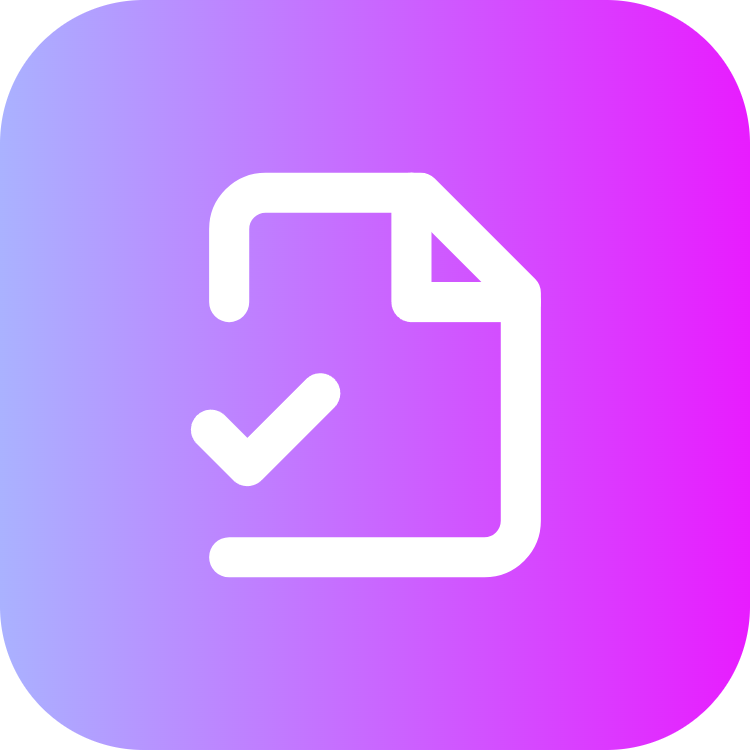 File Check 2 icon for Website logo