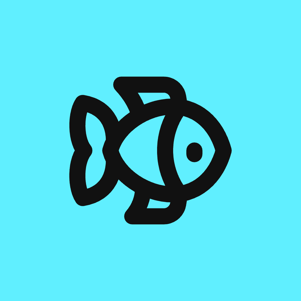 Fish icon for Restaurant logo