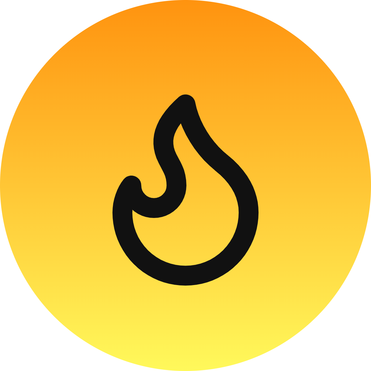 Flame icon for Restaurant logo