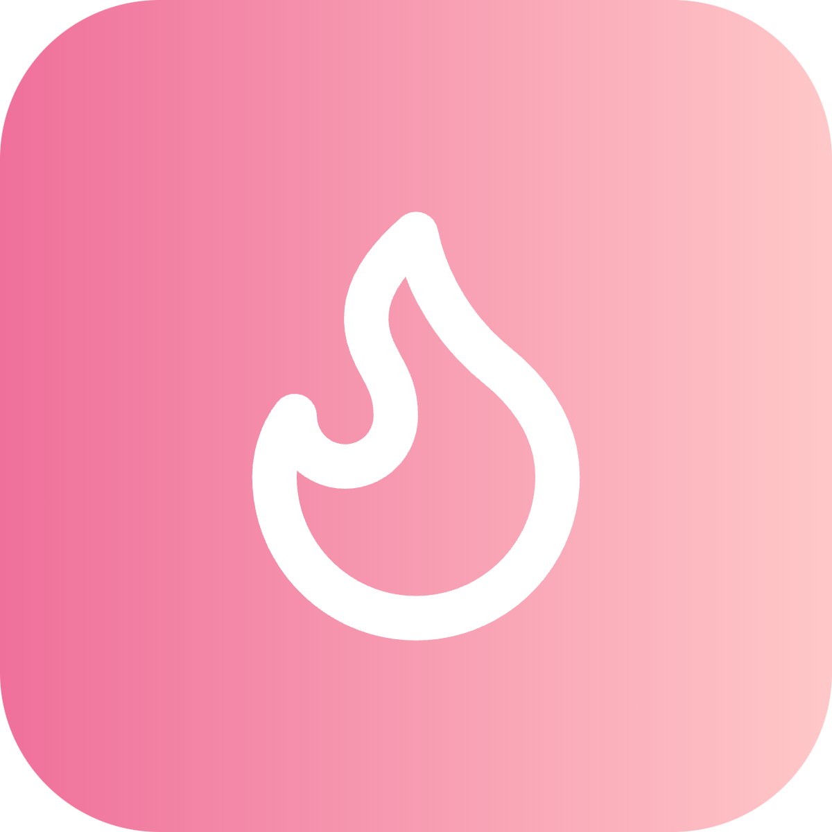 Flame icon for SaaS logo