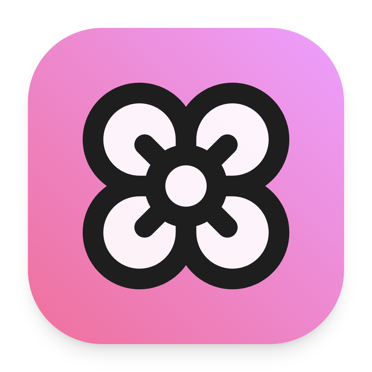 Flower icon for Mobile App logo