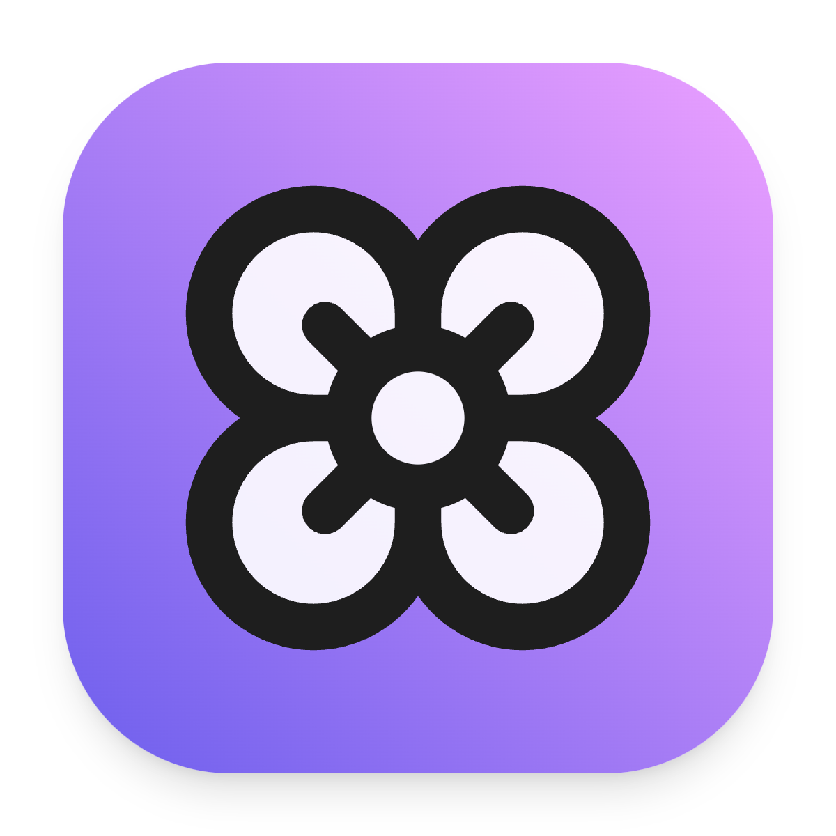 Flower icon for Mobile App logo