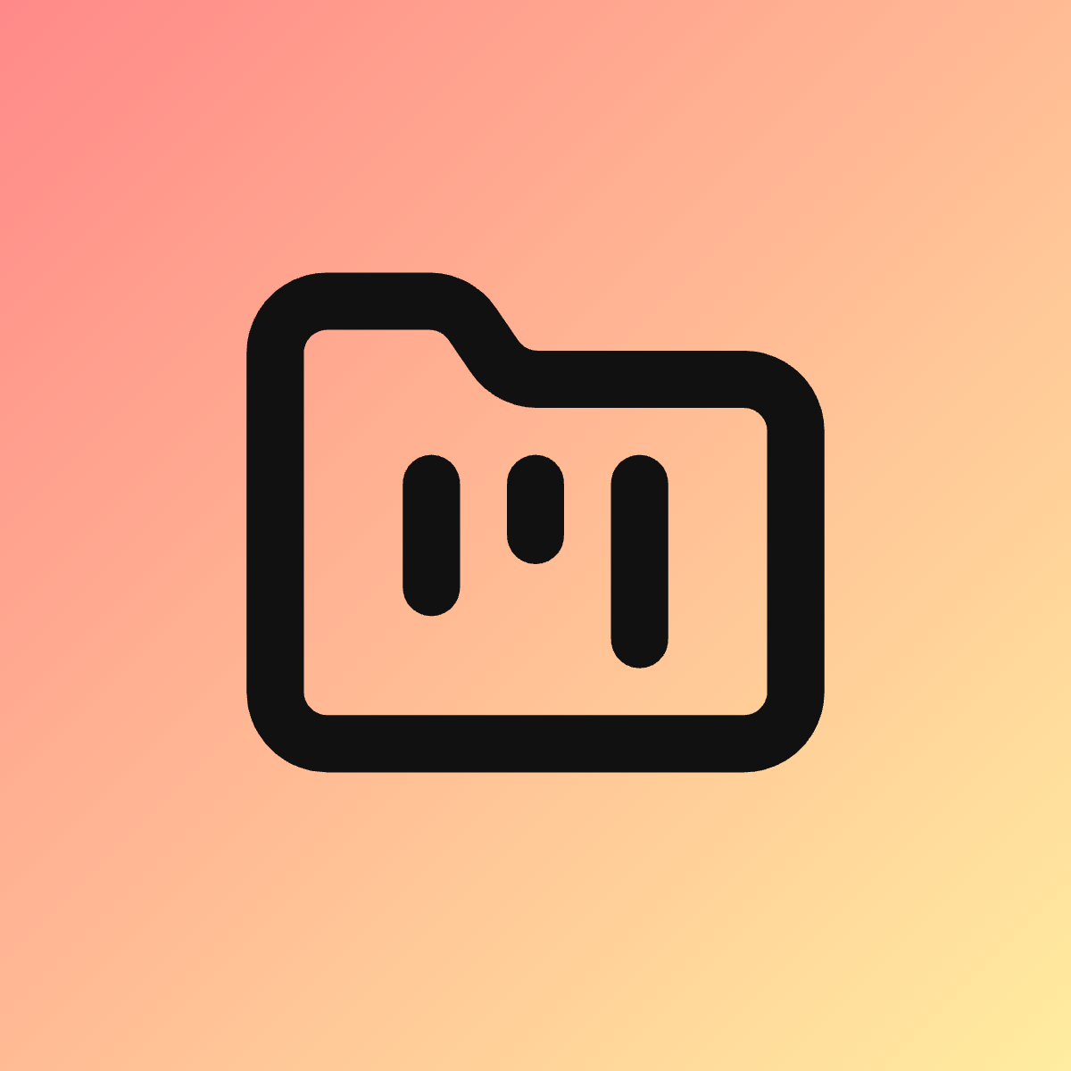 Folder Kanban icon for SaaS logo