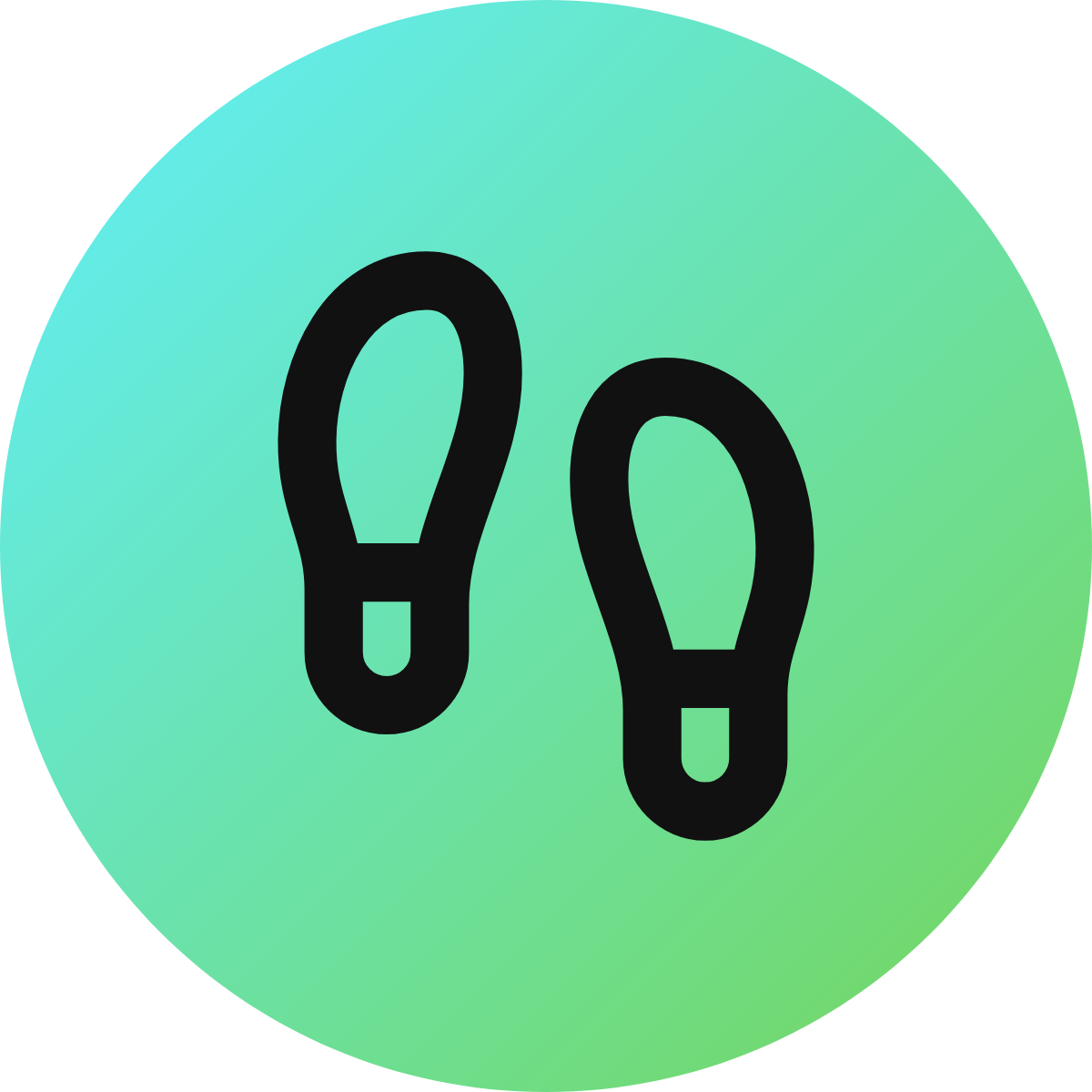 Footprints icon for Clothing logo