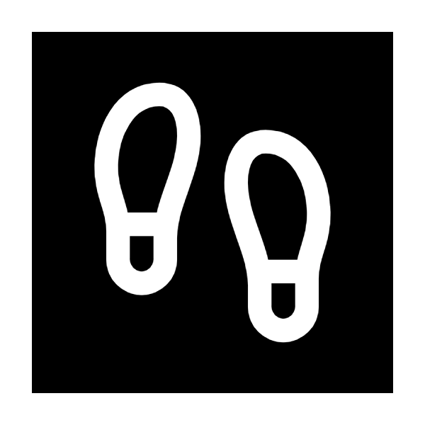 Footprints icon for Ecommerce logo