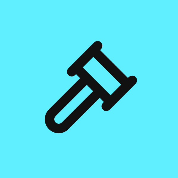 Gavel icon for SaaS logo