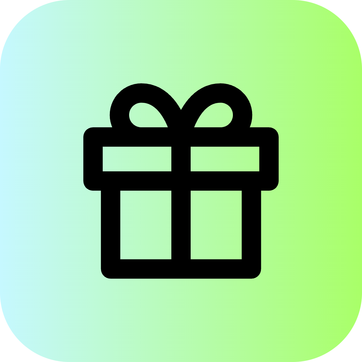 Gift icon for Mobile App logo