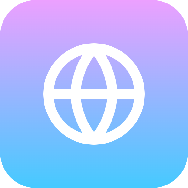 Globe icon for Online Course logo