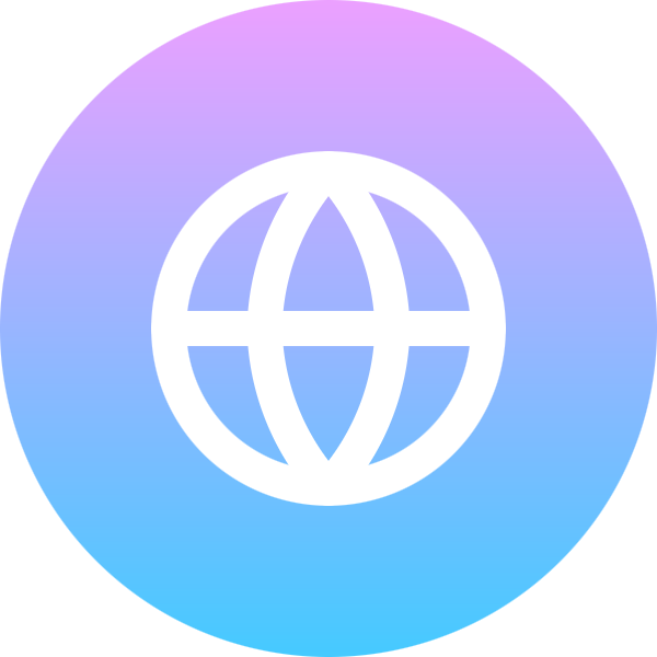 Globe icon for Blog logo