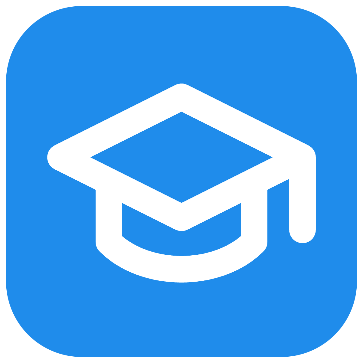 Graduation Cap icon for Mobile App logo