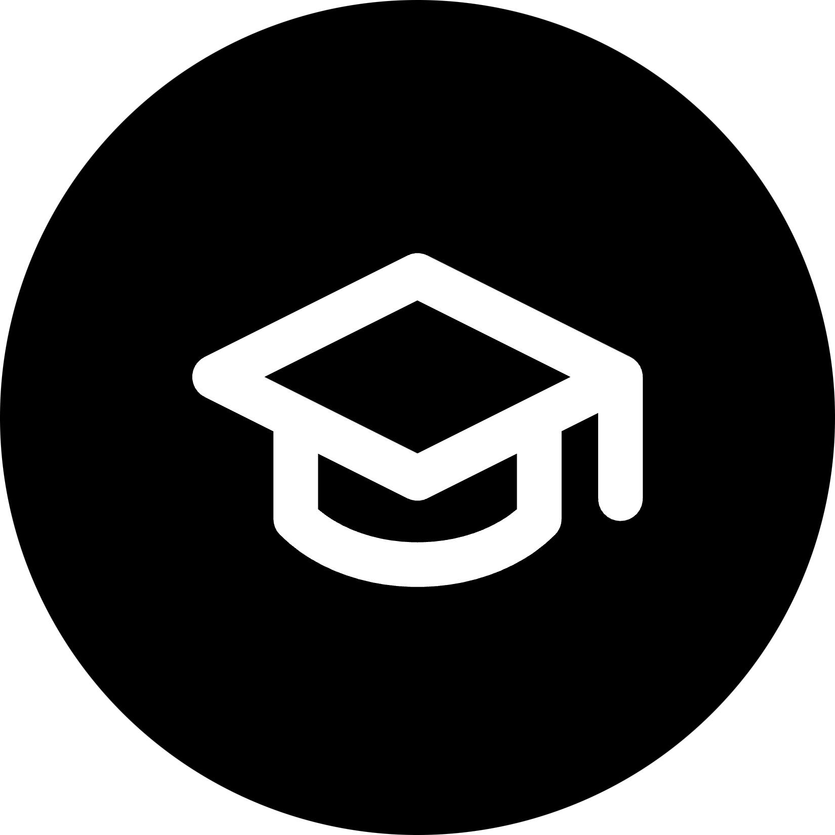 Graduation Cap icon for Online Course logo