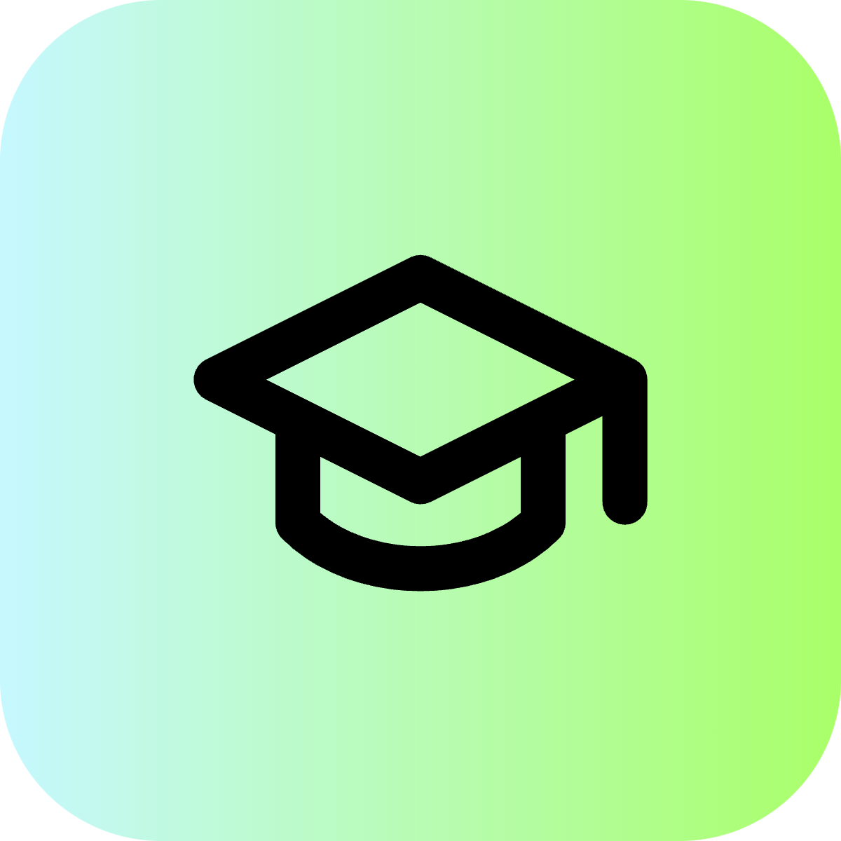 Graduation Cap icon for Online Course logo