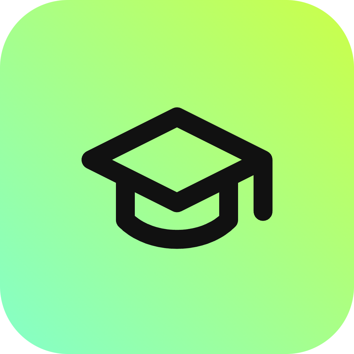 Graduation Cap icon for Online Course logo