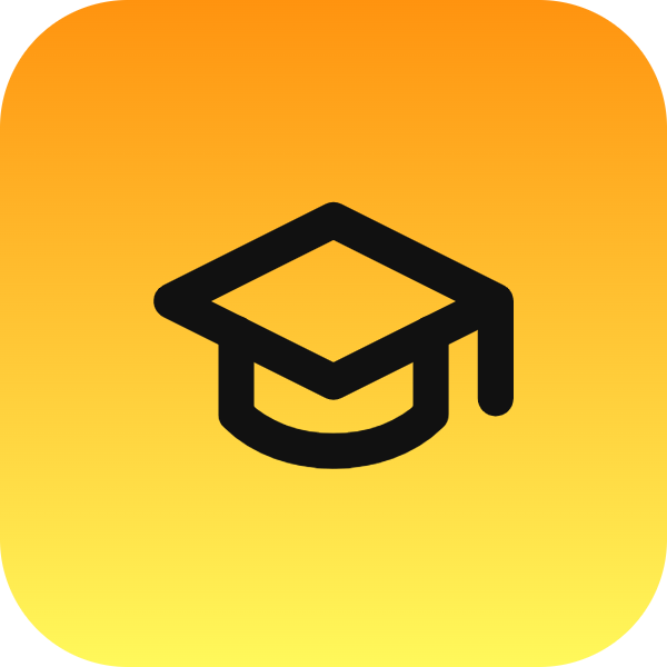 Graduation Cap icon for Online Course logo