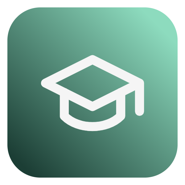 Graduation Cap icon for Mobile App logo