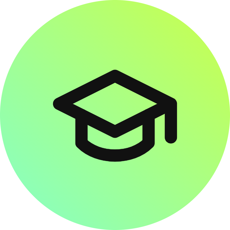 Graduation Cap icon for Online Course logo