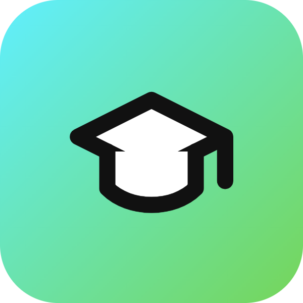 Graduation Cap icon for SaaS logo