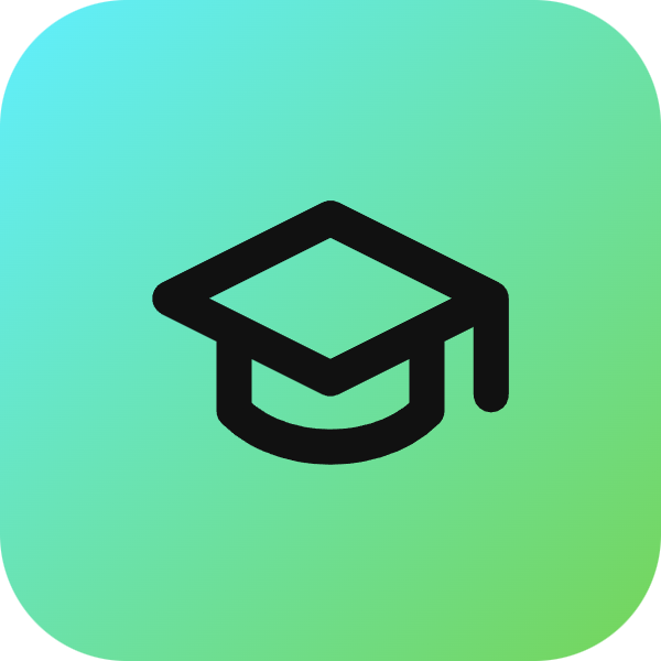 Graduation Cap icon for Online Course logo