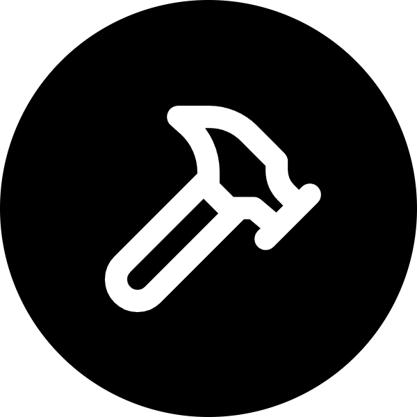 Hammer icon for SaaS logo