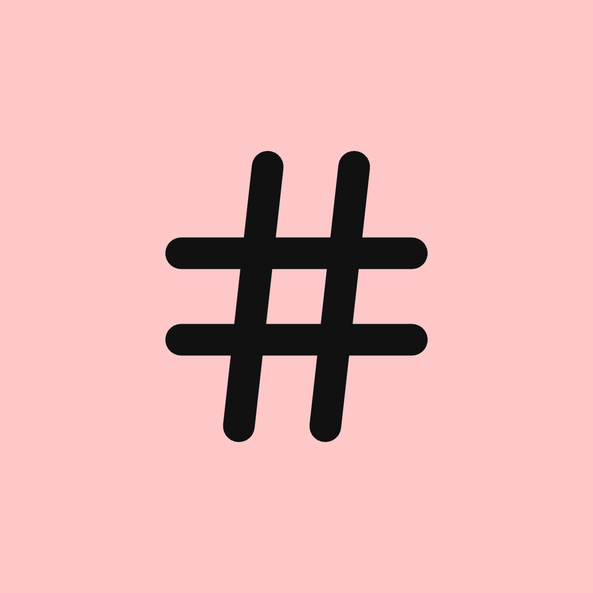 Hash icon for Social Media logo