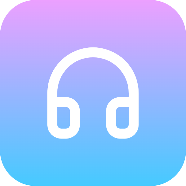 Headphones icon for SaaS logo