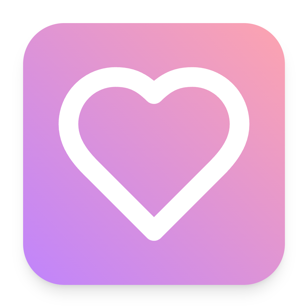 Heart icon for Mobile App logo