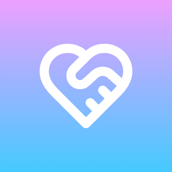 Heart Handshake icon for SaaS logo