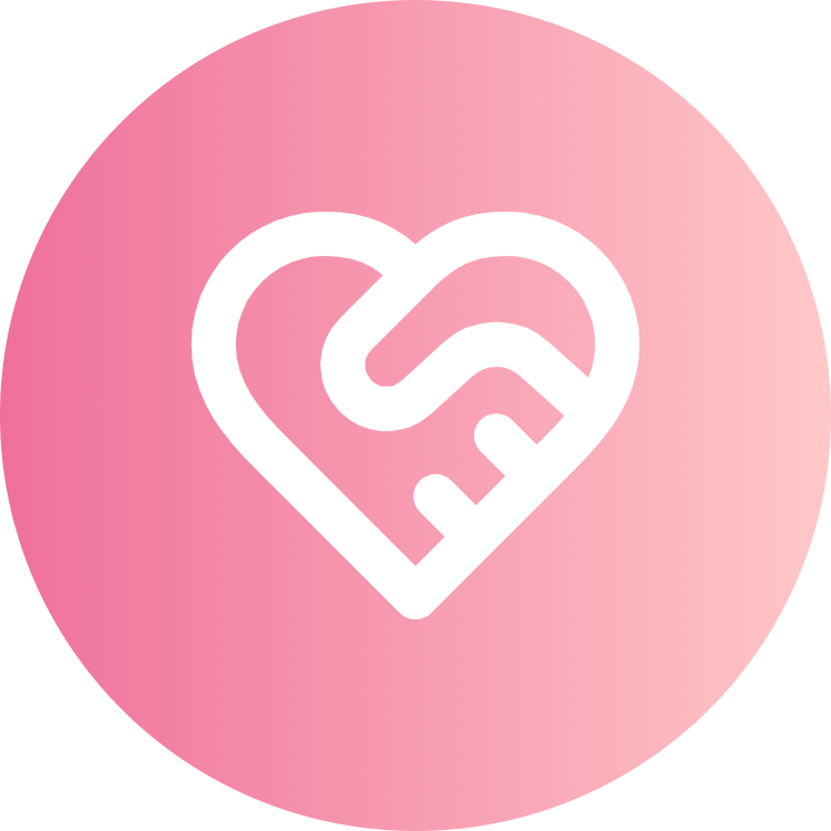 Heart Handshake icon for Job Board logo