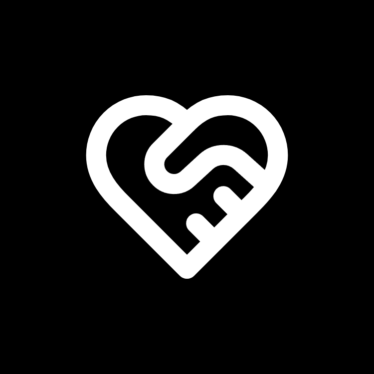 Heart Handshake icon for SaaS logo