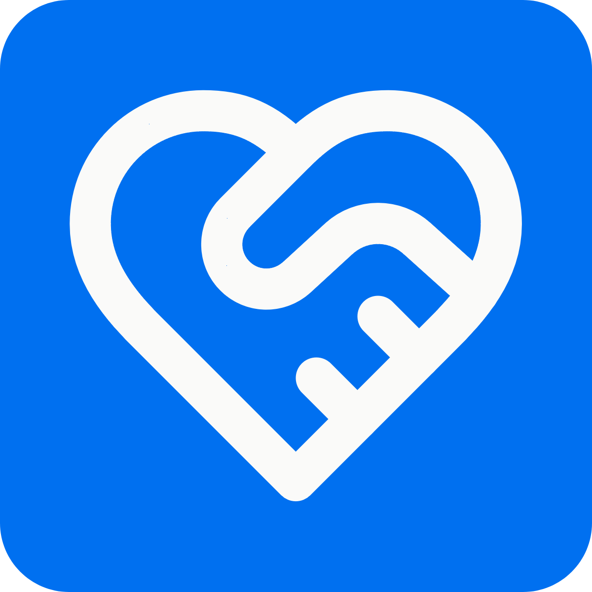 Heart Handshake icon for SaaS logo