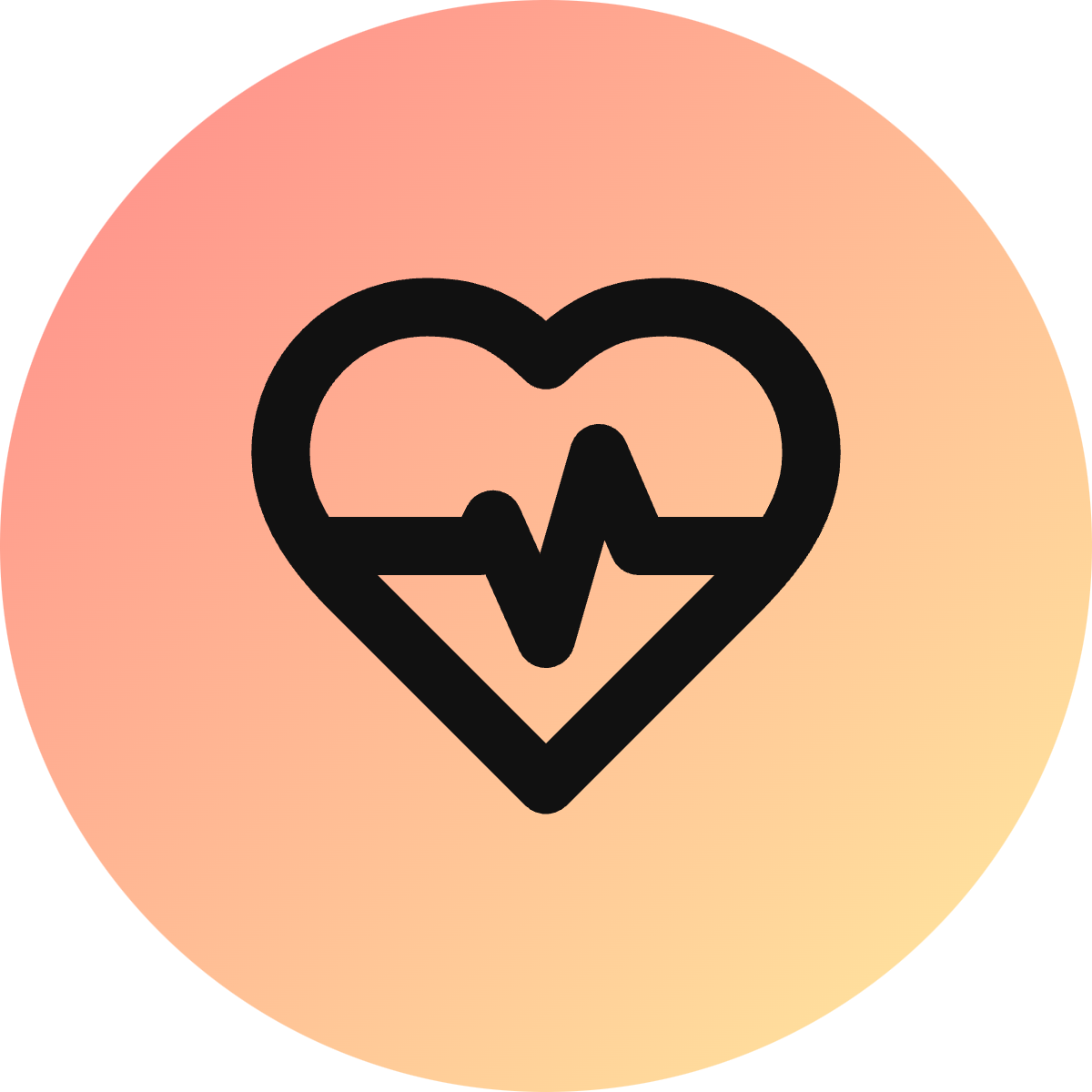 Heart Pulse icon for Mobile App logo | LogoFast