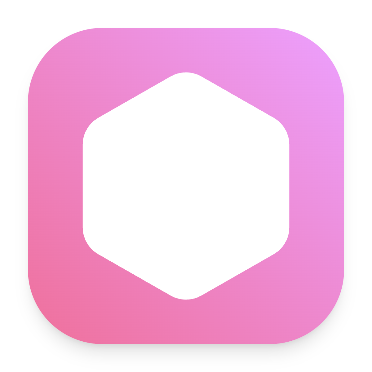 Hexagon icon for SaaS logo