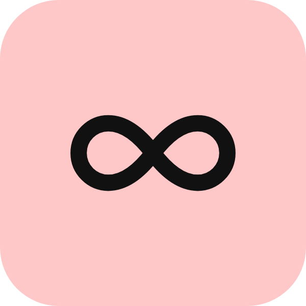 Infinity icon for Photography logo