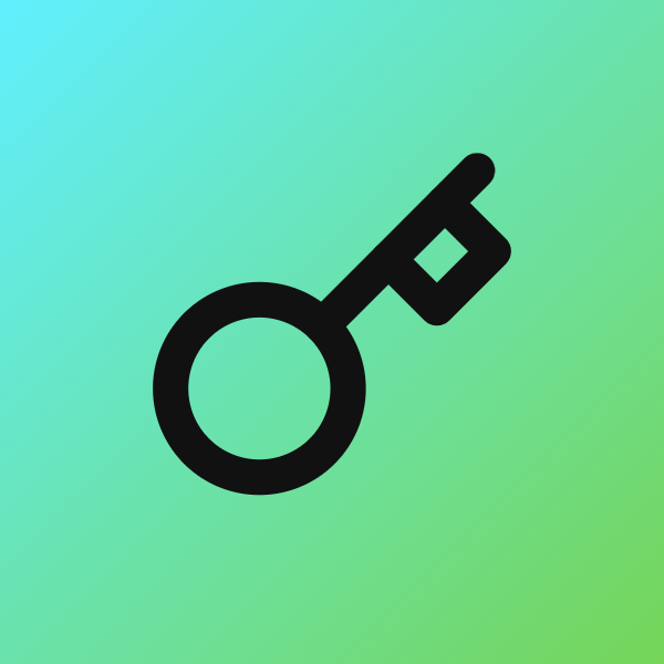 Key icon for SaaS logo