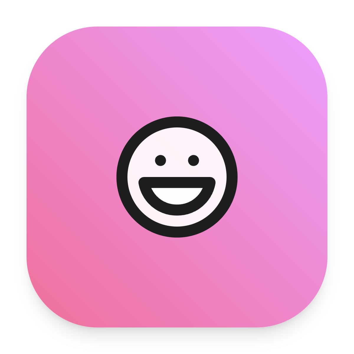 Laugh icon for SaaS logo