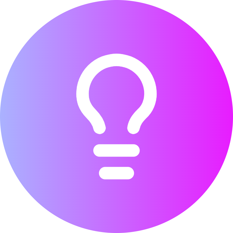 Lightbulb icon for Online Course logo