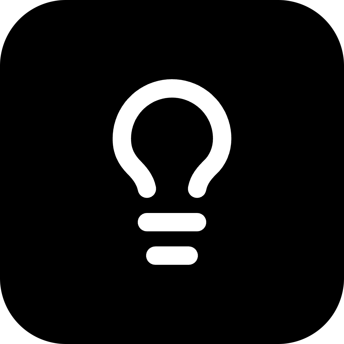 Lightbulb icon for SaaS logo