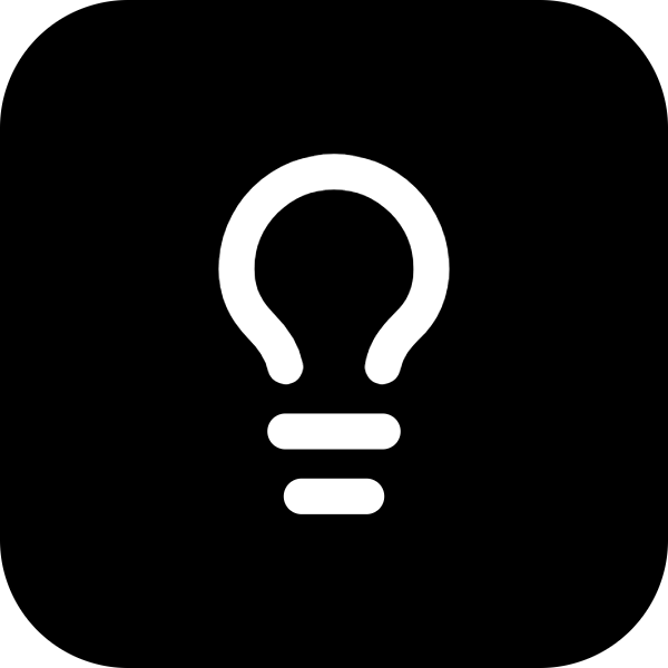 Lightbulb icon for Book logo