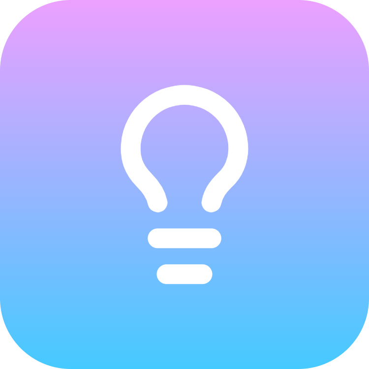 Lightbulb icon for SaaS logo