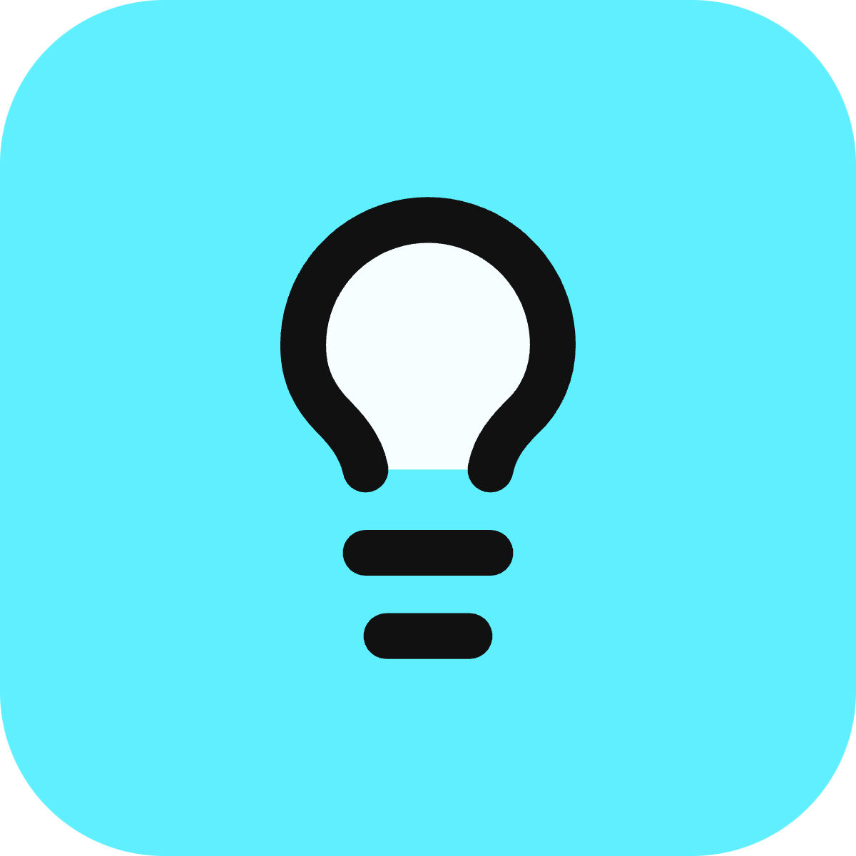 Lightbulb icon for SaaS logo