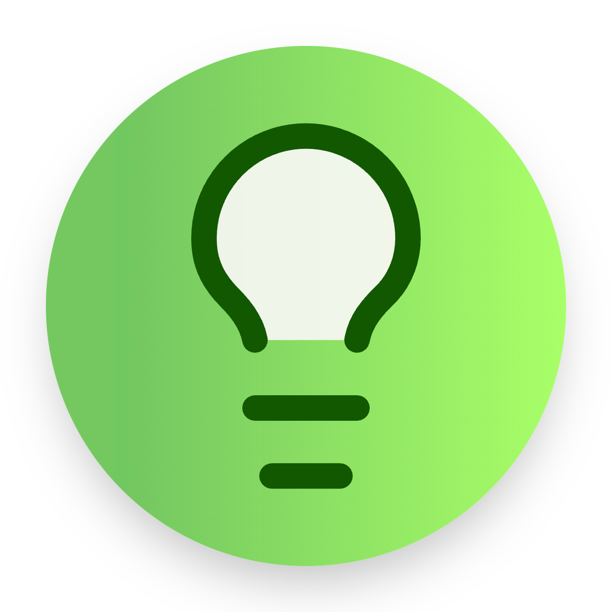 Lightbulb icon for SaaS logo