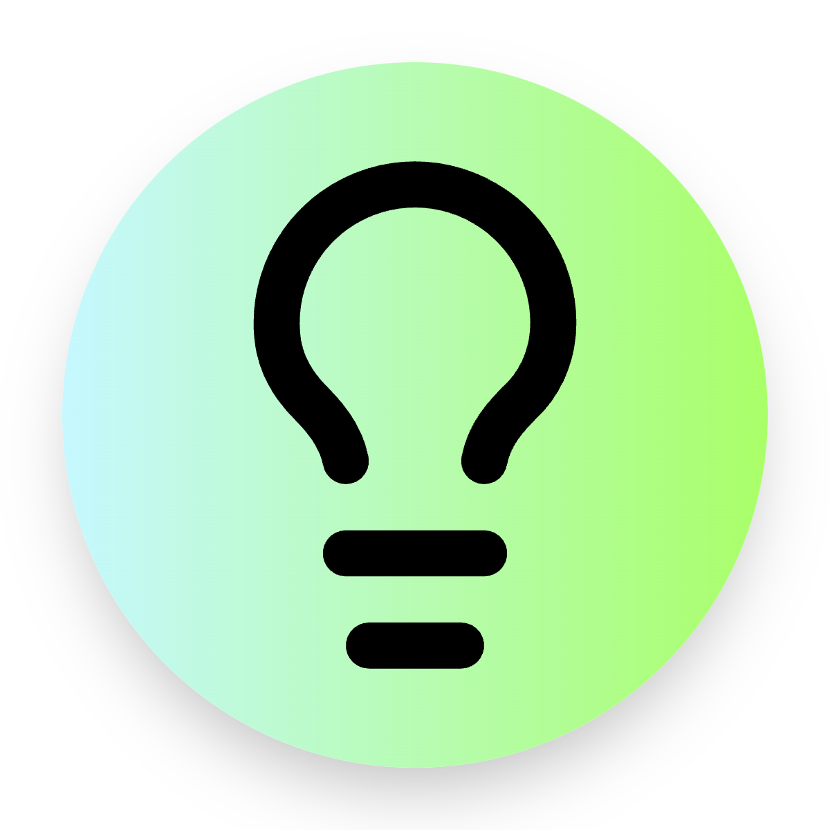 Lightbulb icon for SaaS logo