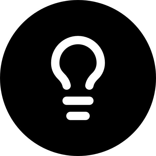 Lightbulb icon for SaaS logo