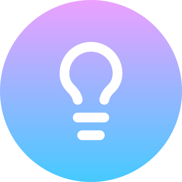 Lightbulb icon for SaaS logo