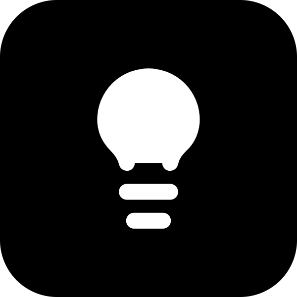 Lightbulb icon for SaaS logo