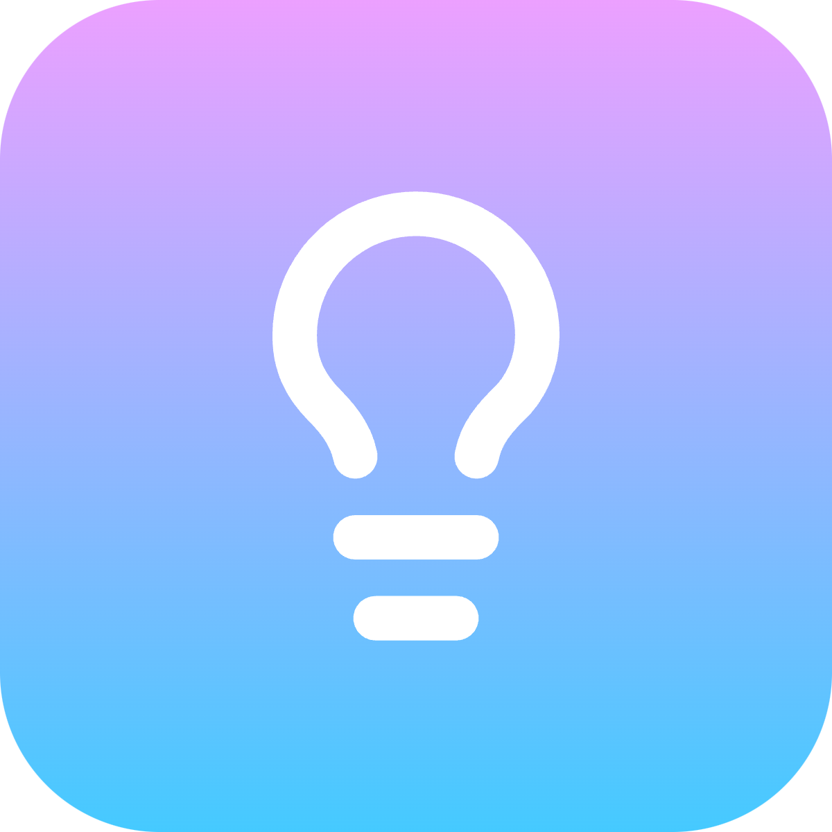 Lightbulb icon for Online Course logo